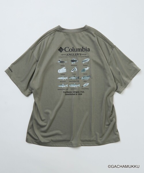Columbia(コロンビア)の「限定展開 ガチャピン・ムック×Columbia×FREAK'S STORE 別注 インペリアルパーク ルアーモチーフ バックプリント Tシャツ(Tシャツ/カットソー・メンズ・チャコールグレー/ブラック/ホワイト/ベージュ・X-LARGE/LARGE/MEDIUM/SMALL)」の17枚目の写真