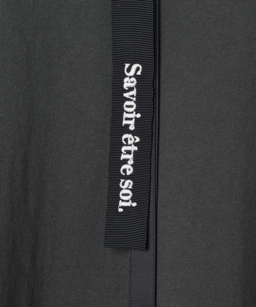 LEPSIM(レプシィム)の「アソートBIGミディワンピース 663666(Tシャツ/カットソー・レディース・チャコールグレー/オフホワイト・FREE)」の8枚目の写真