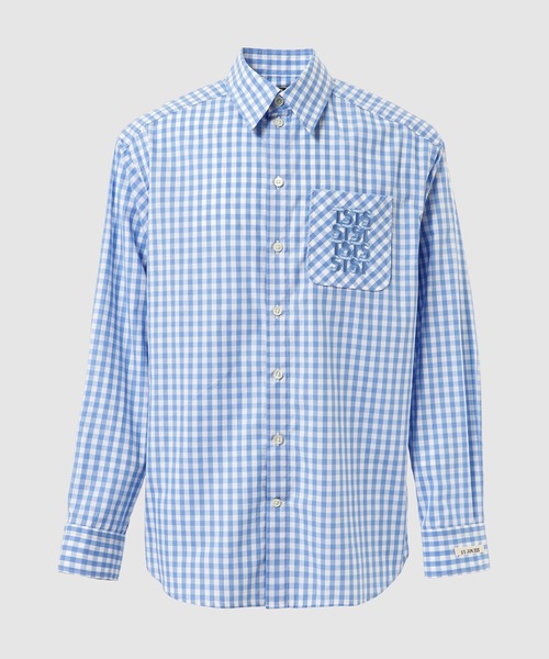 TSTS（ティーエスティーエス）の「TSTS GINGHAM SHIRT（シャツ/ブラウス・メンズ・ネイビー/サックスブルー/グレー/ピンク/レッド/ブラック/グリーン・L）」の5枚目の写真