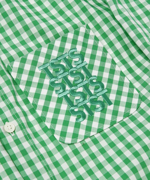 TSTS（ティーエスティーエス）の「TSTS GINGHAM SHIRT（シャツ/ブラウス・メンズ・ネイビー/サックスブルー/グレー/ピンク/レッド/ブラック/グリーン・L）」の17枚目の写真
