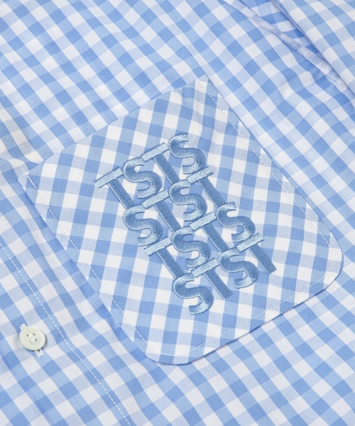 TSTS（ティーエスティーエス）の「TSTS GINGHAM SHIRT（シャツ/ブラウス・メンズ・ネイビー/サックスブルー/グレー/ピンク/レッド/ブラック/グリーン・L）」の19枚目の写真