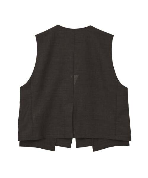 CONVERSE TOKYO(コンバーストウキョウ)の「【HL】LINEN LIKE SHORT VEST(ベスト・レディース・ブラウン/グレー・FREE)」の16枚目の写真