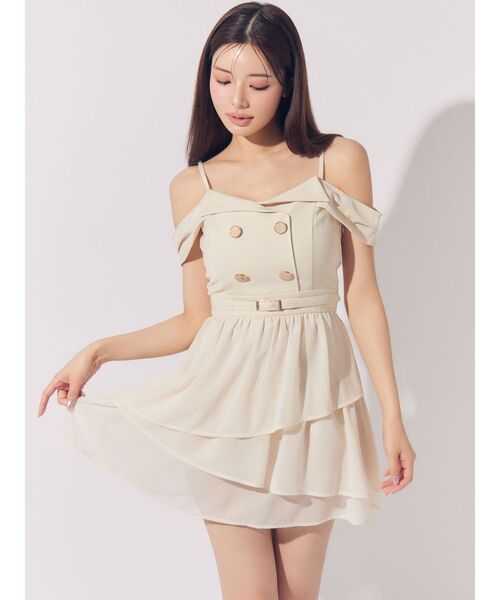 RESEXXY（リゼクシー）の「2WAYオフショルドッキングワンピース（ワンピース・レディース・ブラック/アイボリー/チャコールグレー・FREE）」の22枚目の写真