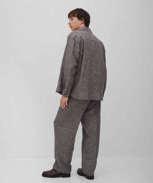 CITY TOKYO(シティトウキョウ)の「【CITY TOKYO/シティートーキョー】Hemp linen トラウザーズ(スラックス・メンズ・ダークグレー/ベージュ・1/3/2)」の12枚目の写真