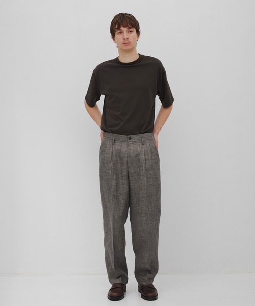 CITY TOKYO(シティトウキョウ)の「【CITY TOKYO/シティートーキョー】Hemp linen トラウザーズ(スラックス・メンズ・ダークグレー/ベージュ・1/3/2)」の13枚目の写真