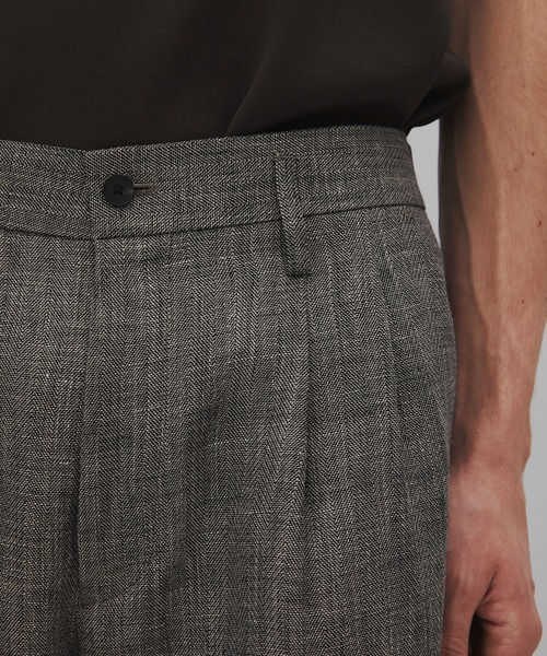 CITY TOKYO(シティトウキョウ)の「【CITY TOKYO/シティートーキョー】Hemp linen トラウザーズ(スラックス・メンズ・ダークグレー/ベージュ・1/3/2)」の19枚目の写真