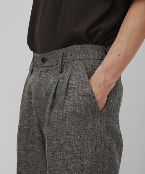 CITY TOKYO(シティトウキョウ)の「【CITY TOKYO/シティートーキョー】Hemp linen トラウザーズ(スラックス・メンズ・ダークグレー/ベージュ・1/3/2)」の20枚目の写真