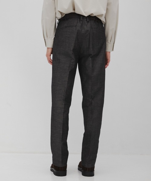 CITY TOKYO(シティトウキョウ)の「【CITY TOKYO/シティートーキョー】Hemp linen トラウザーズ(スラックス・メンズ・ダークグレー/ベージュ・1/3/2)」の7枚目の写真