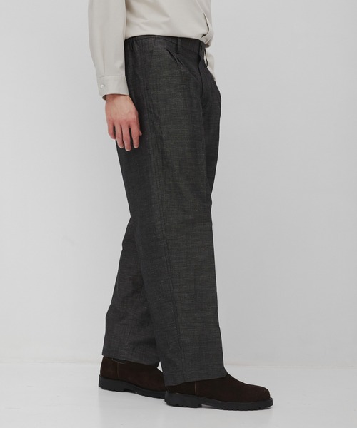 CITY TOKYO(シティトウキョウ)の「【CITY TOKYO/シティートーキョー】Hemp linen トラウザーズ(スラックス・メンズ・ダークグレー/ベージュ・1/3/2)」の8枚目の写真