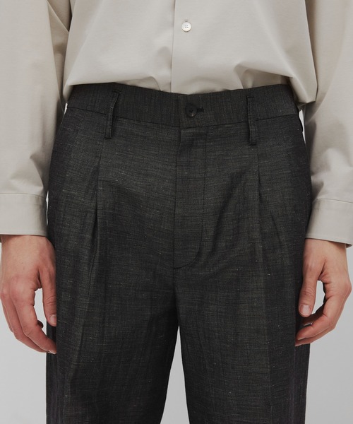 CITY TOKYO(シティトウキョウ)の「【CITY TOKYO/シティートーキョー】Hemp linen トラウザーズ(スラックス・メンズ・ダークグレー/ベージュ・1/3/2)」の10枚目の写真