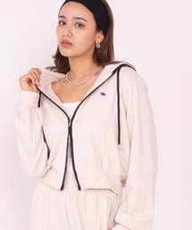 STYLEBLOCK（スタイルブロック）の「【POLO CHAMPS/ポロチャンプス】ダブルジップパーカー＋ワイドパンツ ワンポイント刺繍 パイルセットアップ（セットアップ）」