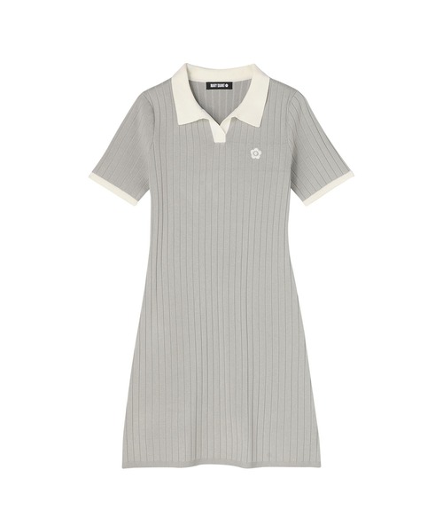 MARY QUANT(マリークワント)の「ワイドリブニット ワンピース(ワンピース・レディース・ネイビー/グレー/アイボリー・M)」の8枚目の写真