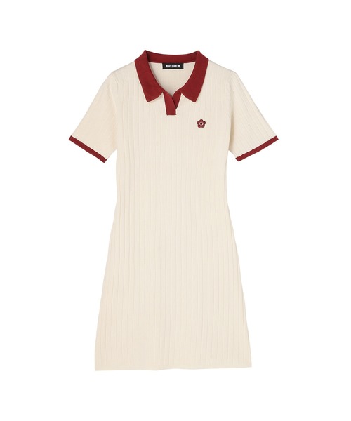 MARY QUANT(マリークワント)の「ワイドリブニット ワンピース(ワンピース・レディース・ネイビー/グレー/アイボリー・M)」の4枚目の写真
