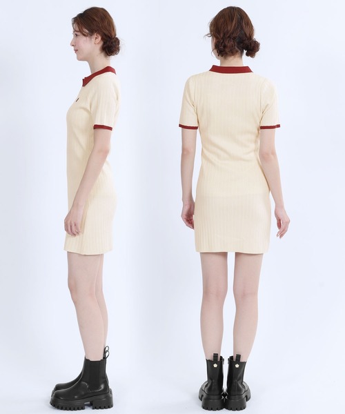 MARY QUANT(マリークワント)の「ワイドリブニット ワンピース(ワンピース・レディース・ネイビー/グレー/アイボリー・M)」の5枚目の写真