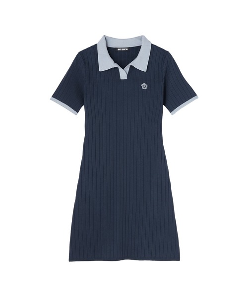 MARY QUANT(マリークワント)の「ワイドリブニット ワンピース(ワンピース・レディース・ネイビー/グレー/アイボリー・M)」の12枚目の写真