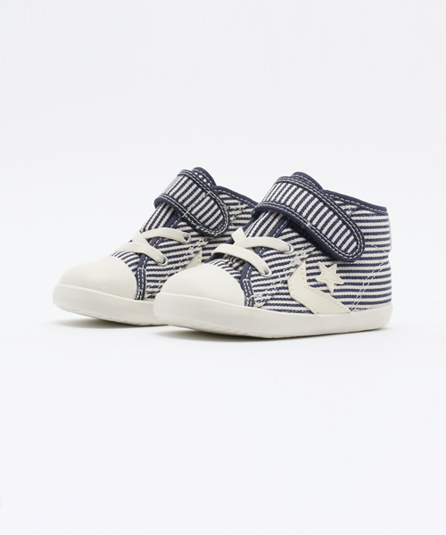 CONVERSE（コンバース）の「CONVERSE:BABY CANVAS CHEVRON（スニーカー・キッズ・グリーン/ネイビー・12/13/14）」の2枚目の写真
