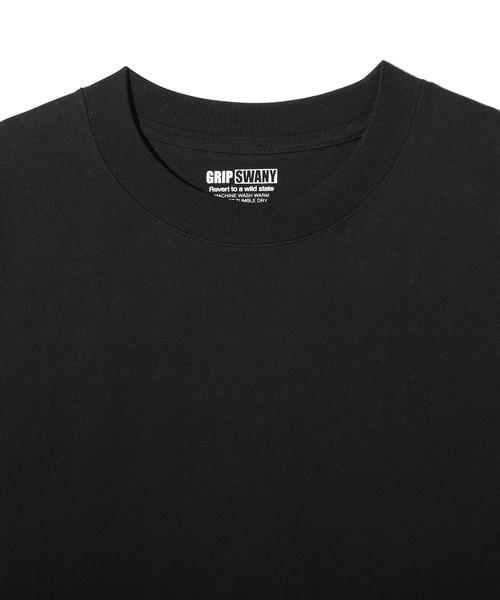GRIP SWANY（グリップスワニー）の「【GSMCT-201】WIDE BOX LOGO TEE（Tシャツ/カットソー・メンズ・ブラック×ブラック/ホワイト×ブラック・L/XL）」の4枚目の写真