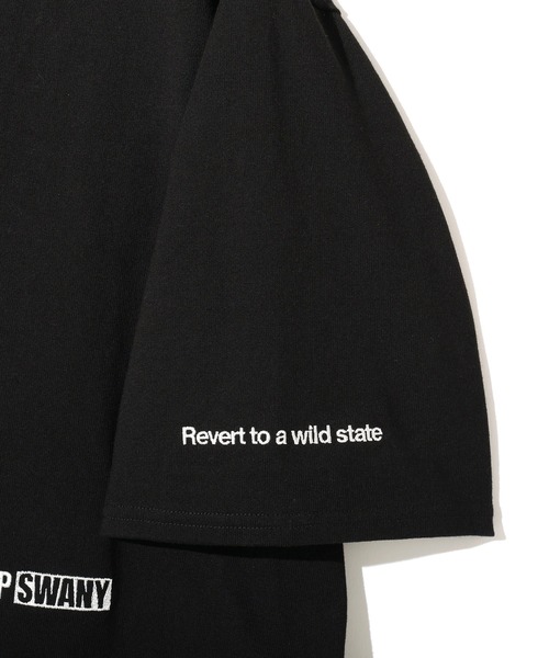 GRIP SWANY（グリップスワニー）の「【GSMCT-201】WIDE BOX LOGO TEE（Tシャツ/カットソー・メンズ・ブラック×ブラック/ホワイト×ブラック・L/XL）」の7枚目の写真