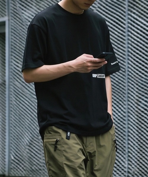 GRIP SWANY（グリップスワニー）の「【GSMCT-201】WIDE BOX LOGO TEE（Tシャツ/カットソー・メンズ・ブラック×ブラック/ホワイト×ブラック・L/XL）」の11枚目の写真