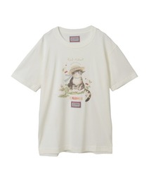 KARL HELMUT（カールヘルム）の「さくらんぼの丘のねこプリントTシャツ（Tシャツ/カットソー）」