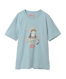 KARL HELMUT（カールヘルム）の「さくらんぼの丘のねこプリントTシャツ（Tシャツ/カットソー）」