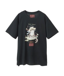 KARL HELMUT（カールヘルム）の「さくらんぼの丘のねこプリントTシャツ（Tシャツ/カットソー）」