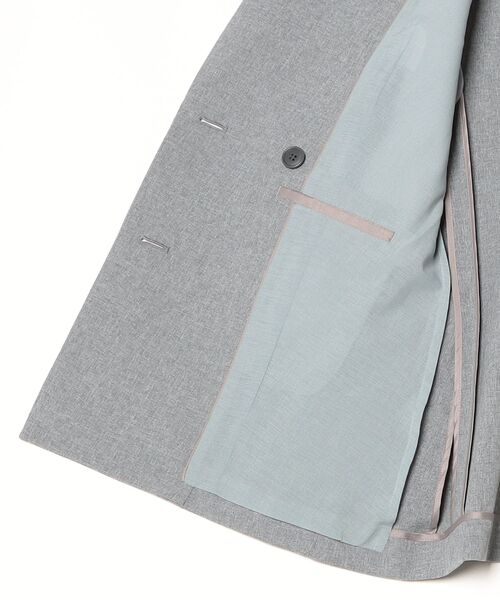 SUIT SELECT(スーツセレクト)の「【おうちで洗えるストレッチジャケット】【春夏】6釦2掛けダブルブレザー メタル釦/「4S」(テーラードジャケット・レディース・ネイビー/パープル/ブラウン/ピンク/グレー・SMALL/MEDIUM/LARGE/X-LARGE/XX-LARGE)」の13枚目の写真