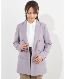 SUIT SELECT（スーツセレクト）の「【おうちで洗えるストレッチジャケット】【春夏】6釦2掛けダブルブレザー メタル釦/「4S」（テーラードジャケット）」