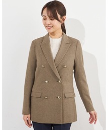SUIT SELECT（スーツセレクト）の「【おうちで洗えるストレッチジャケット】【春夏】6釦2掛けダブルブレザー メタル釦/「4S」（テーラードジャケット）」