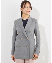 SUIT SELECT（スーツセレクト）の「【おうちで洗えるストレッチジャケット】【春夏】6釦2掛けダブルブレザー メタル釦/「4S」（テーラードジャケット）」
