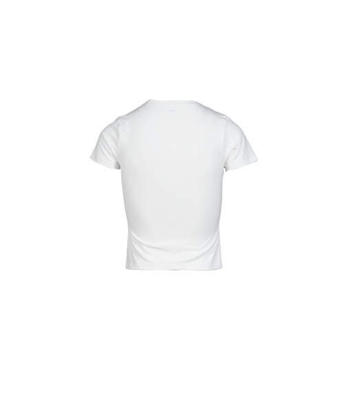 GLOWNY（グロウニ―）の「G  SOFT BABY TEE（Tシャツ/カットソー・レディース・ブラック/グレー/ホワイト・LARGE/SMALL/MEDIUM）」の4枚目の写真