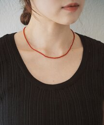 ガラスビーズネックレス2mm