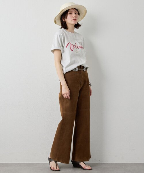 Whim Gazette(ウィムガゼット)の「クラックプリントTシャツ(Tシャツ/カットソー・レディース・チャコールグレー/ライトグレー・FREE)」の6枚目の写真