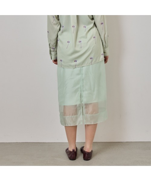 COMMON+HAUS(コモンハウス)の「シースルースカート(スカート・レディース・ライトグリーン/オリーブ/ブラック・M/L)」の16枚目の写真
