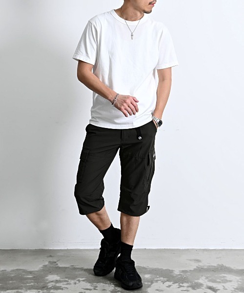 OUTDOOR PRODUCTS(アウトドアプロダクツ)の「『OUTDOOR/アウトドア』ポリリップストレッチカーゴ7分丈パンツ(その他パンツ・メンズ・ネイビー/グレイッシュベージュ/ブラック/カーキ・L/LL/M)」の8枚目の写真