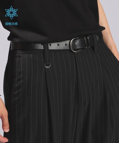 RAGEBLUE(レイジブルー)の「<接触冷感>light TR Drape Wide Buggy Slacks / ライトTRワイドスラックス(スラックス・メンズ・ホワイト/グレー系その他/ブラック/ブラウン/ブラック系その他・SMALL/LARGE/MEDIUM)」の4枚目の写真