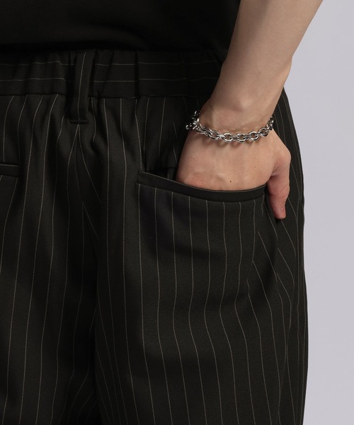 RAGEBLUE(レイジブルー)の「<接触冷感>light TR Drape Wide Buggy Slacks / ライトTRワイドスラックス(スラックス・メンズ・ホワイト/グレー系その他/ブラック/ブラウン/ブラック系その他・SMALL/LARGE/MEDIUM)」の9枚目の写真