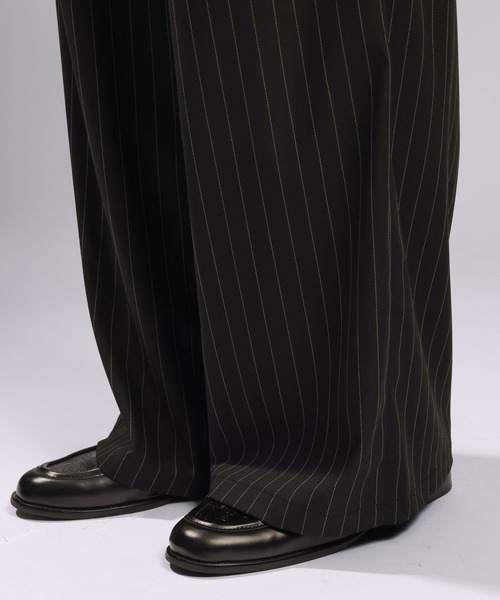 RAGEBLUE(レイジブルー)の「<接触冷感>light TR Drape Wide Buggy Slacks / ライトTRワイドスラックス(スラックス・メンズ・ホワイト/グレー系その他/ブラック/ブラウン/ブラック系その他・SMALL/LARGE/MEDIUM)」の12枚目の写真