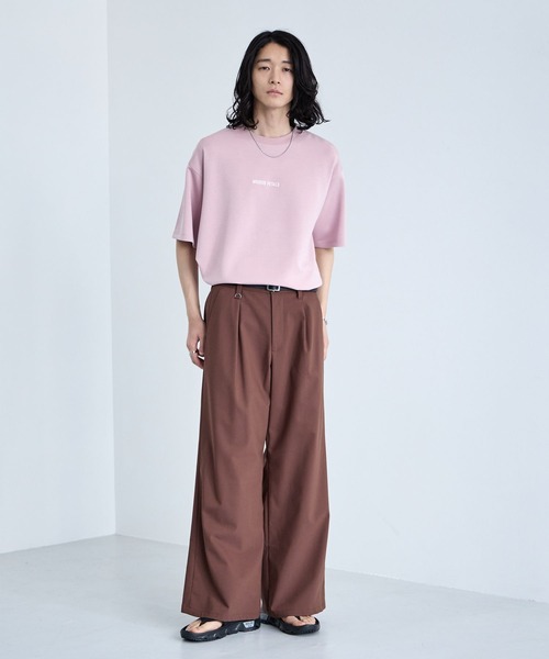 RAGEBLUE（レイジブルー）の「light TR Drape Wide Buggy Slacks / ライトTRワイドスラックス（スラックス・メンズ・ホワイト/グレー系その他/ブラック/ブラウン・SMALL/LARGE/MEDIUM）」の22枚目の写真
