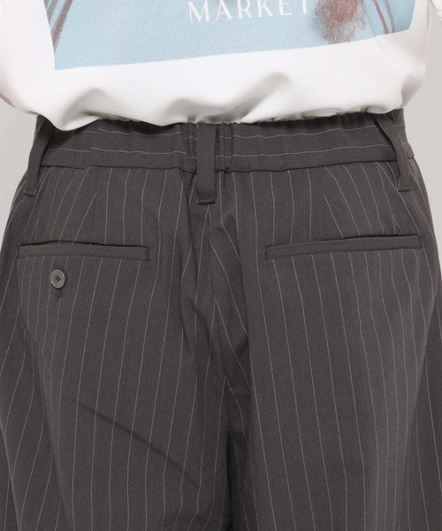 RAGEBLUE（レイジブルー）の「light TR Drape Wide Buggy Slacks / ライトTRワイドスラックス（スラックス・メンズ・ホワイト/グレー系その他/ブラック/ブラウン・SMALL/LARGE/MEDIUM）」の12枚目の写真
