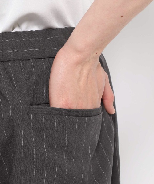 RAGEBLUE（レイジブルー）の「light TR Drape Wide Buggy Slacks / ライトTRワイドスラックス（スラックス・メンズ・ホワイト/グレー系その他/ブラック/ブラウン・SMALL/LARGE/MEDIUM）」の13枚目の写真