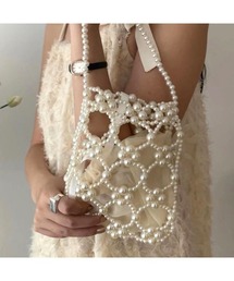 CHEER（チアー）の「ビーズミニバッグ（ハンドバッグ）」