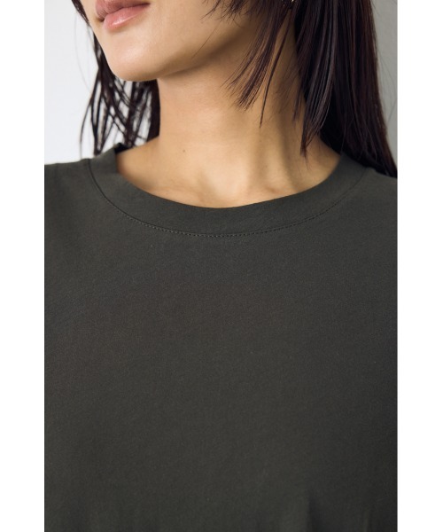 AZUL by moussy(アズールバイマウジー)の「ドライタッチレイヤードライクTシャツ(Tシャツ/カットソー・レディース・ライトブラック/オフホワイト/ネイビー・MEDIUM/SMALL)」の17枚目の写真