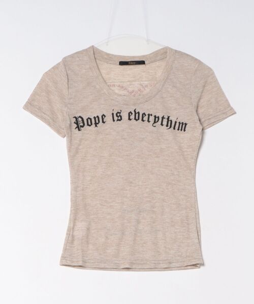 Ritzy(リッツィー)の「フィット感 U ネック T シャツ(Tシャツ/カットソー・レディース・カーキ・M)」の2枚目の写真