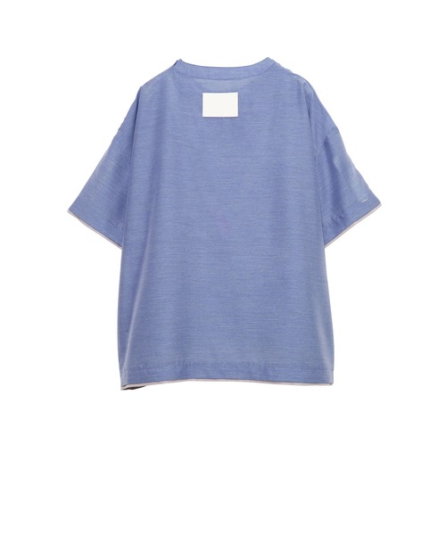 Nora Lily(ノラリリー)の「【Nora Lily】Layer Hem Sheer Tee(シャツ/ブラウス・メンズ・ライトグレー/ネイビー/インディゴブルー・FREE)」の13枚目の写真