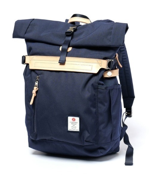 AS2OV(アッソブ)の「【AS2OV/アッソブ】 HIGHDENSITY ROLL BACKPACK / バックパック(バックパック/リュック・メンズ・ネイビー/ブラック/グレー・FREE)」の3枚目の写真