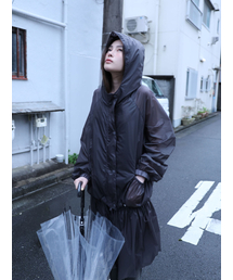 UGLY SHADOW（アグリーシャドウ）の「SHINING RUFFLE WINDBREAKER JACKET(BLACK)（ナイロンジャケット）」