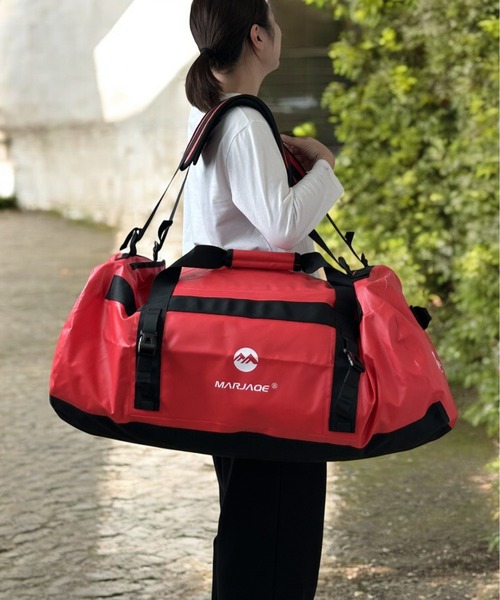 BACKYARD FAMILY(バックヤードファミリー)の「バックパック リュック ボストンバッグ 大容量 3way 90L(ボストンバッグ・レディース・ブルー/オレンジ/レッド・FREE)」の8枚目の写真