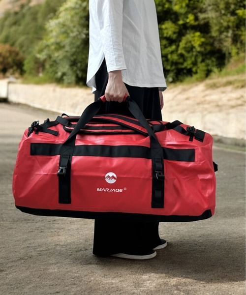 BACKYARD FAMILY(バックヤードファミリー)の「バックパック リュック ボストンバッグ 大容量 3way 90L(ボストンバッグ・レディース・ブルー/オレンジ/レッド・FREE)」の10枚目の写真