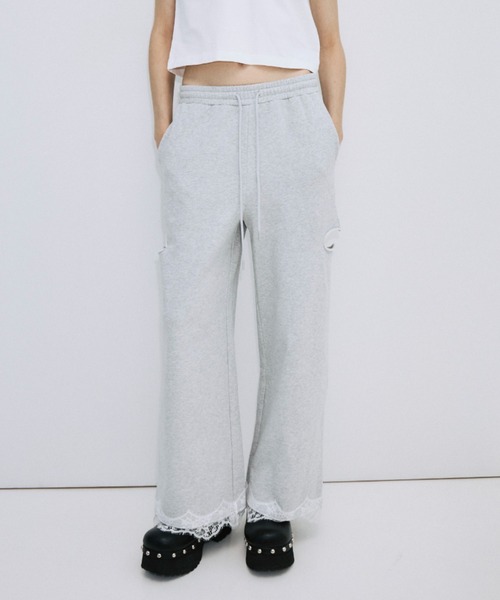 JOSE MOON(ジョゼムーン)の「SLIT SWEAT PANTS 2/スリットスウェットパンツ2(スウェットパンツ・レディース・グレー/ブラック・38/36)」の15枚目の写真